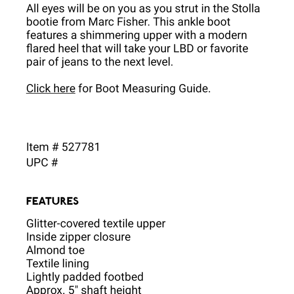 NIOB! HP!! MARC FISHER STOLLA BOOTIES in Silver Metallic - Picture 6 of 7